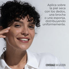 ISDIN Coverage SPF 50+ 4.0 Golden, Base De Maquillaje Con Alta Protección Que Unifica El Tono Y Aporta Cobertura Modulable Con Acción Antiedad, Maquilla, Protege Y Cuida En Un Solo Gesto -30 ml