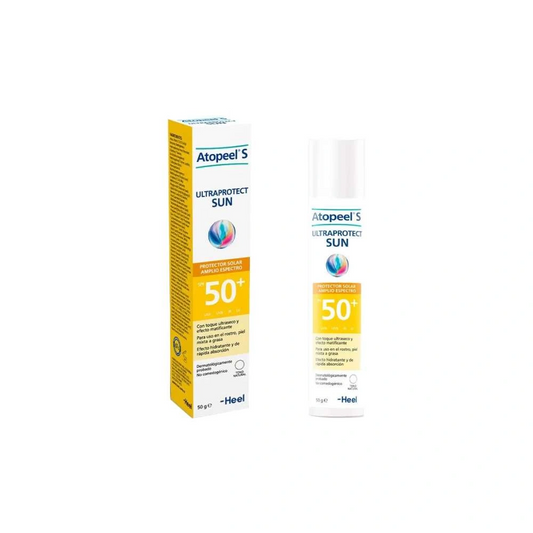 Heel Atopeel Ultraprotect Sun Spf 50+ Tono Natural Blanco - 50gr