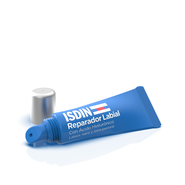 Fotoprotector Isdin Labial Bálsamo Spf50+ Reparador Con Acido Hialuronico - 10ml