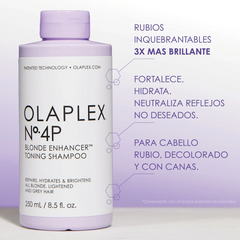 Olaplex No 4P Blonde Enhancer Toning Shampoo - 250ml