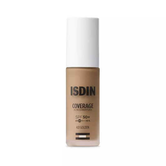 ISDIN Coverage SPF 50+ 4.0 Golden, Base De Maquillaje - 30 ml