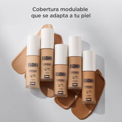 ISDIN Coverage SPF 50+ 4.0 Golden, Base De Maquillaje Con Alta Protección Que Unifica El Tono Y Aporta Cobertura Modulable Con Acción Antiedad, Maquilla, Protege Y Cuida En Un Solo Gesto -30 ml