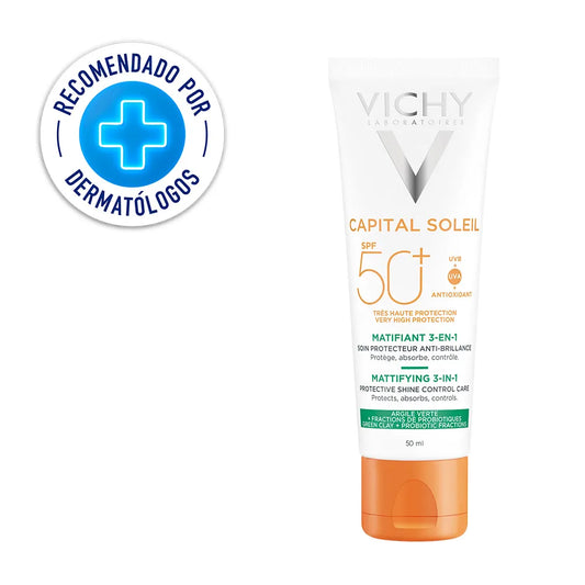 Vichy Capital Soleil 3 en 1 Matificante SPF 50+ Pieles Mixtas y Grasas