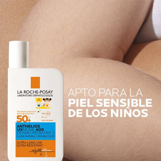 La Roche Posay Anthelios protector solar para niños UvMune 400 Fluido Dermopediatrico SPF 50+ - 50 Ml